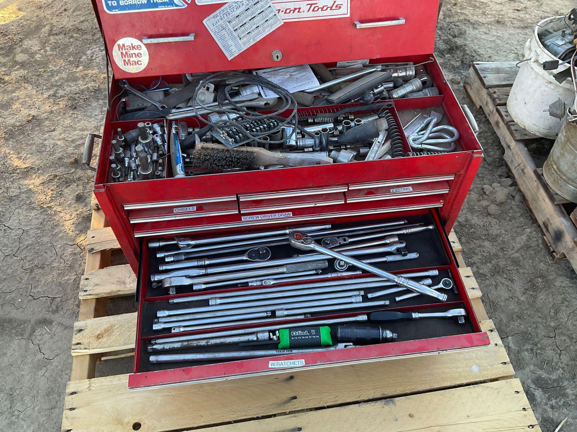 Snap-on tool box and tools