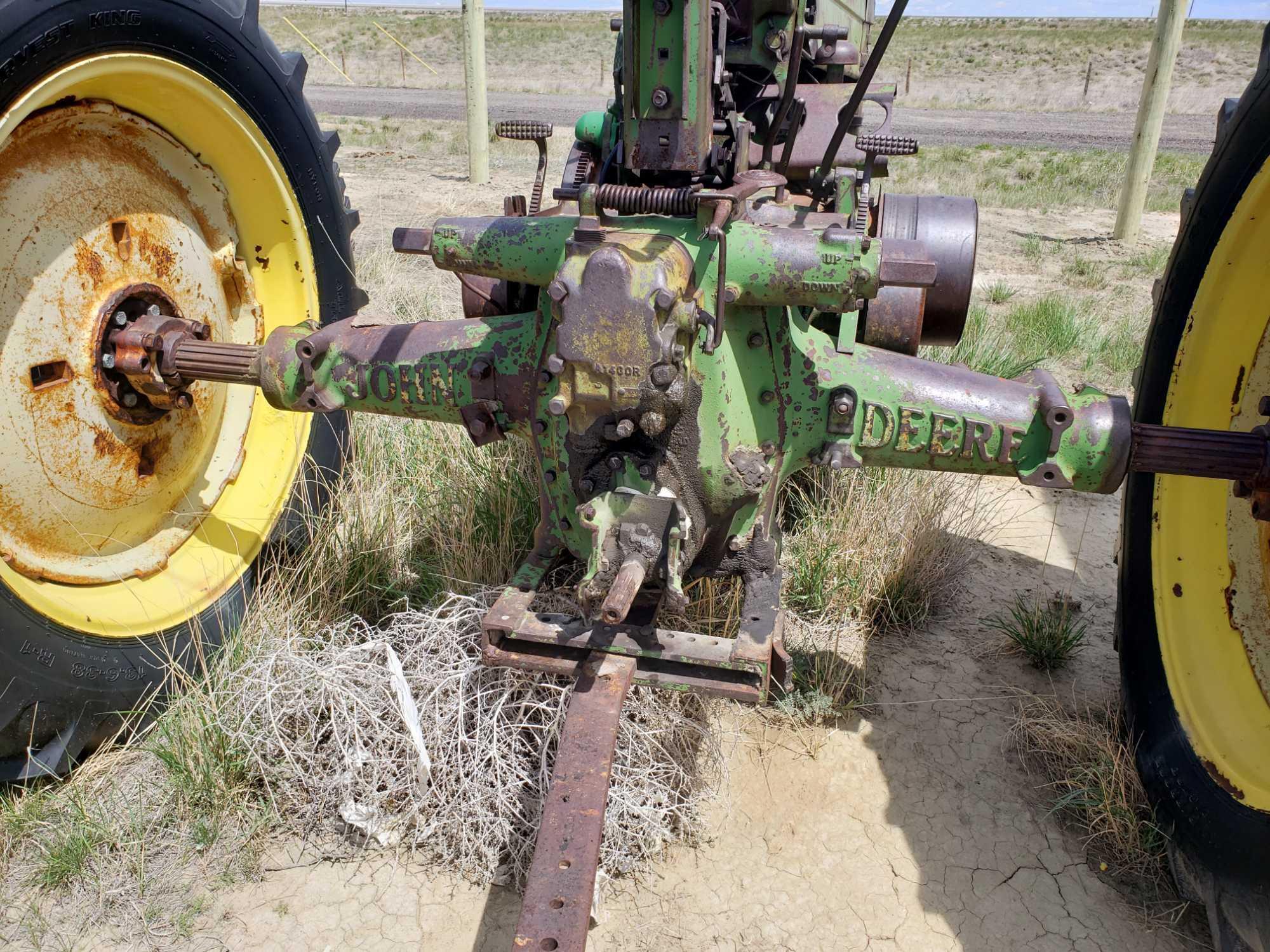 A JOHN DEERE TRACTOR