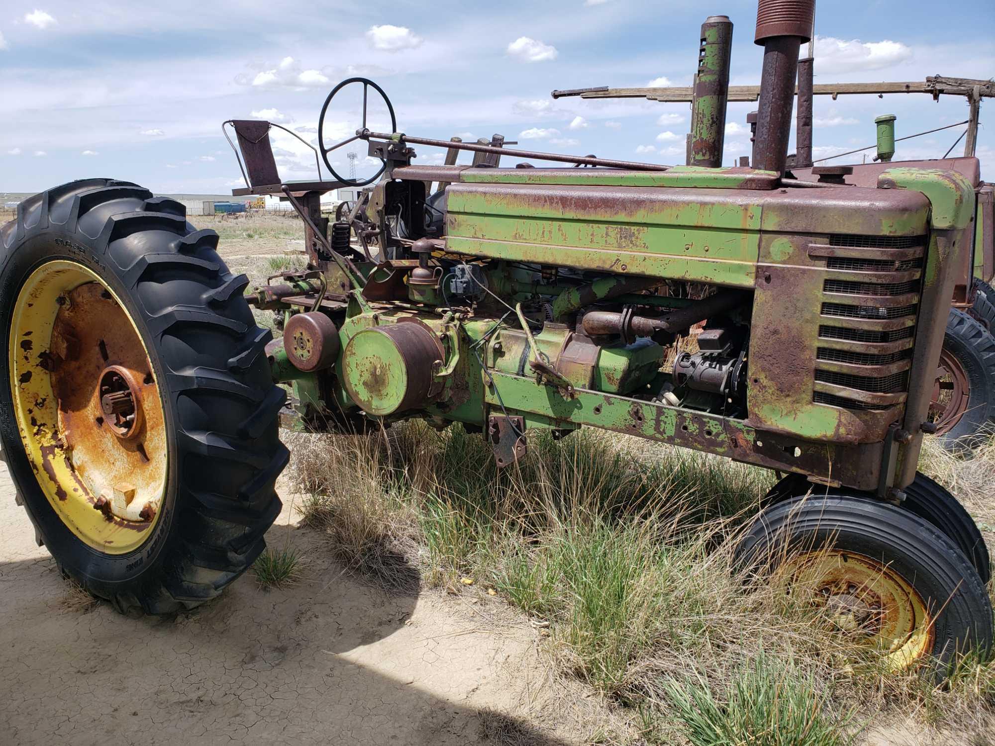 A JOHN DEERE TRACTOR