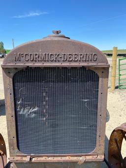 McCormick Deering steel wheel tractor