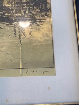 Lionel Barrymore San Pedro gold print