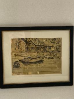 Lionel Barrymore Point Pleasant gold print