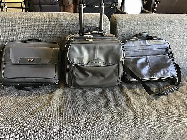Three laptop briefcases