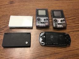 Video games: game boys, psp, Nintendo ds Nintendo ds light