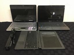 3 laptops GATEWAY, HP, DELL PD seized Possibly locked, no chargers, hard drive possibly remove, some