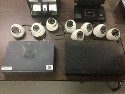 Security cameras, dvr, DVD player