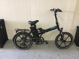 Magnum Premium 48 Low Step Folding Electric Bike Black No charger, some damage, working condition un