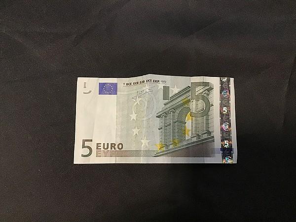 5 dollar Euro bill