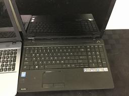 4 laptops,Toshiba, ASUS Possibly Locked No chargers, some damage