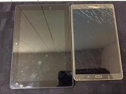 Apex, Vivitar, Samsung, Amazon Tablets, possibly locked, no chargers, some damage