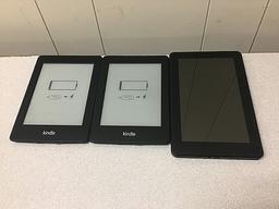 Tablets, possibly locked, no chargers iPad A1395 A1550, kindle, Samsung