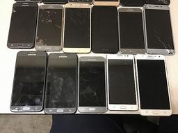 17 Samsung, possibly locked, some damage, Unknown activation status