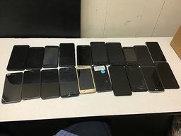 20 cellphones LG, ASUS, MOTOROLA, ZTE possibly locked, some damage, Unknown activation status