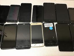 20 cellphones LG, ASUS, MOTOROLA, ZTE possibly locked, some damage, Unknown activation status