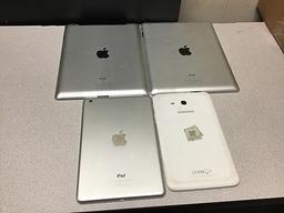 Tablets IPads A1403 A1395 A1489, Samsung Possibly locked, some damage, no chargers