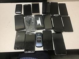 Cellphones possibly locked, no chargers, some damage