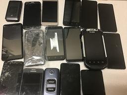 Cellphones possibly locked, no chargers, some damage