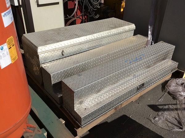 3 ALUMINUM TOOLBOXES