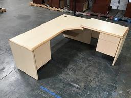 Wood office desk