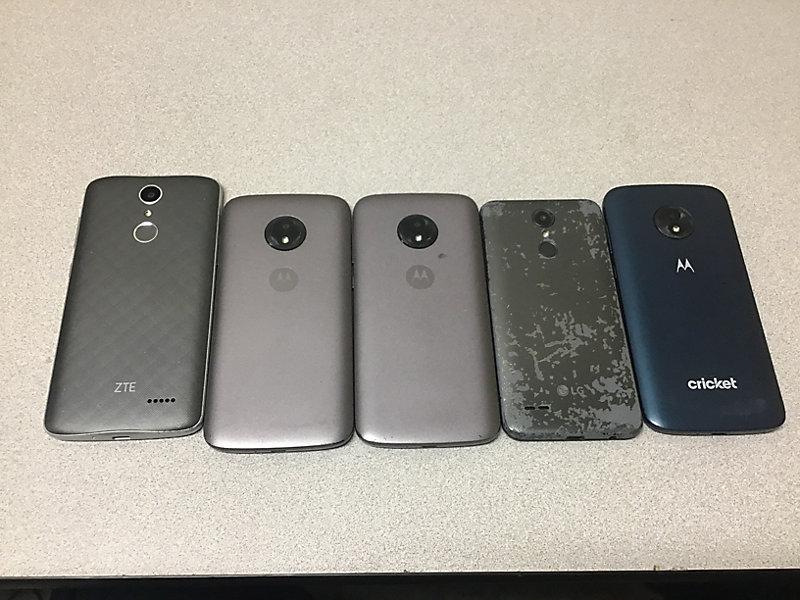 Cellphones (Used Used, possibly locked, no chargers, some damage