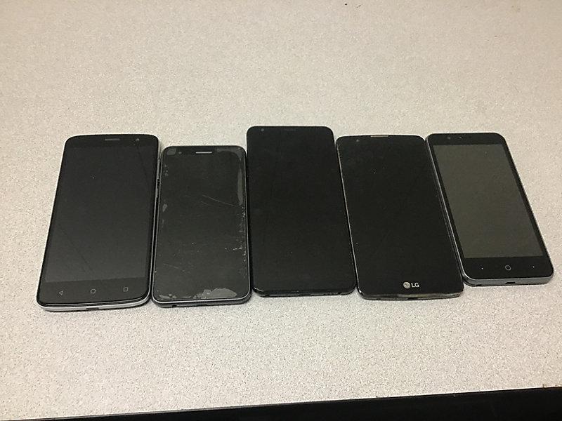 Cellphones (Used Used, possibly locked, no chargers, some damage