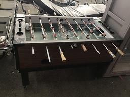 Foos ball table NOTE: This unit is being sold AS IS/WHERE IS via Timed Auction and is located in Riv