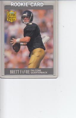 BRETT FAVRE 1991 FLEER ULTRA ROOKIE CARD