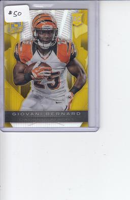 GIO BERNARD 2013 PANINI SPECTRA GOLD REFRACTOR ROOKIE CARD