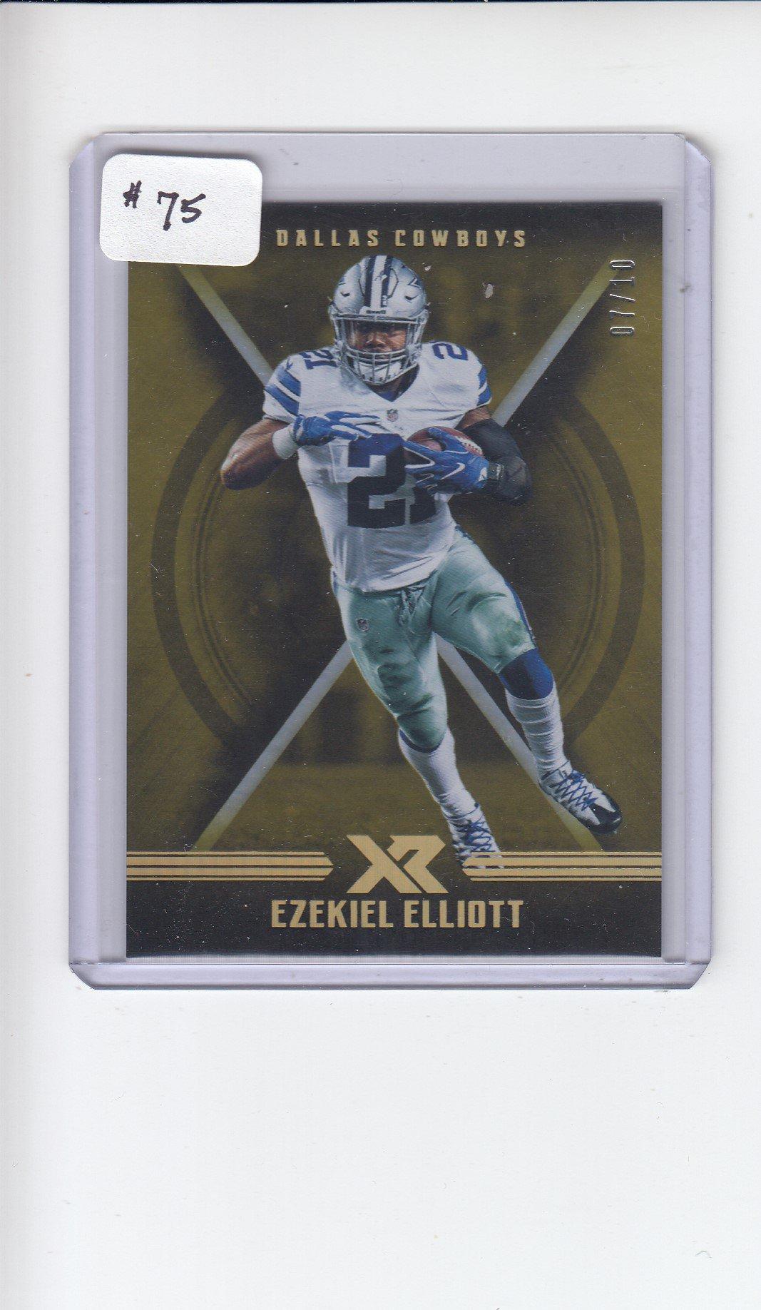 EZEKIEL ELLIOTT 2017 PANINI XR GOLD INSERT