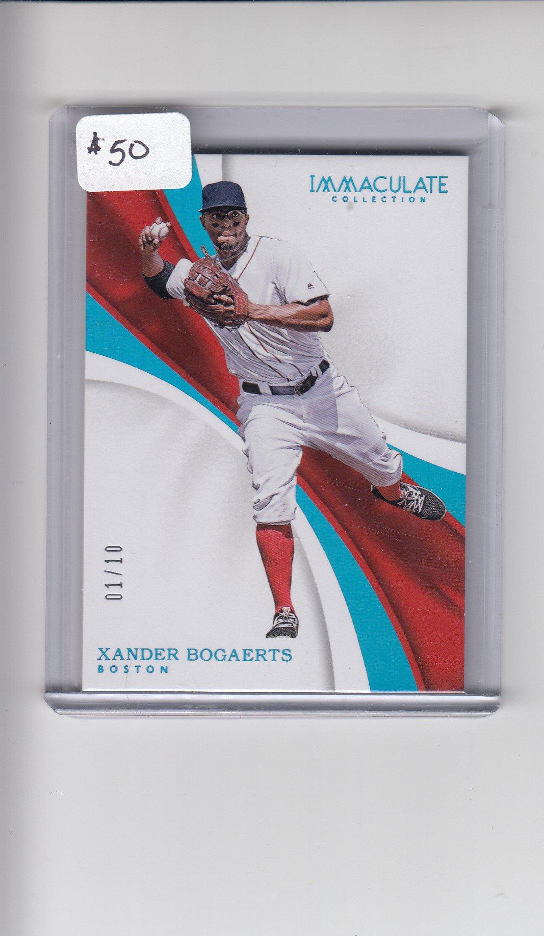 XANDER BOGAERTS 2017 PANINI IMMACULATE PLATINUM