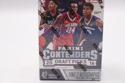 2016-17 PANINI CONTENDERS DRAFT BASKETBALL FACTORY SEALED BLASTER BOX. 2 AUTOS PER BOX