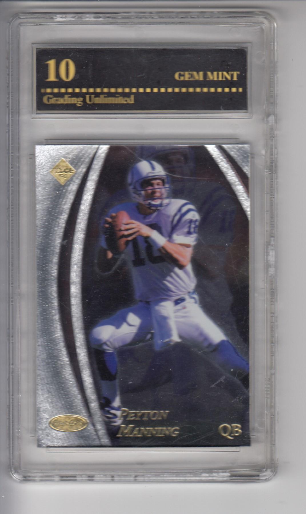 PEYTON MANNING 1998 COLLECTORS EDGE MASTERS ROOKIE CARD / GRADED