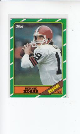 BERNIE KOSAR 1986 TOPPS ROOKIE CARD