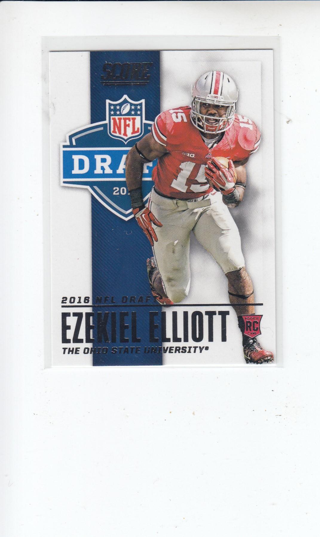 EZEKIEL ELLIOTT 2016 SCORE DRAFT ROOKIE CARD