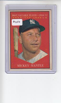 MICKEY MANTLE 1961 TOPPS MVP #475