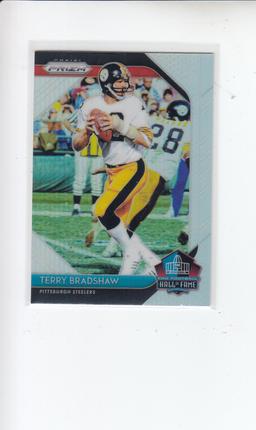 TERRY BRADSHAW 2018 PANINI PRIZM HALL OF FAME REFRACTOR