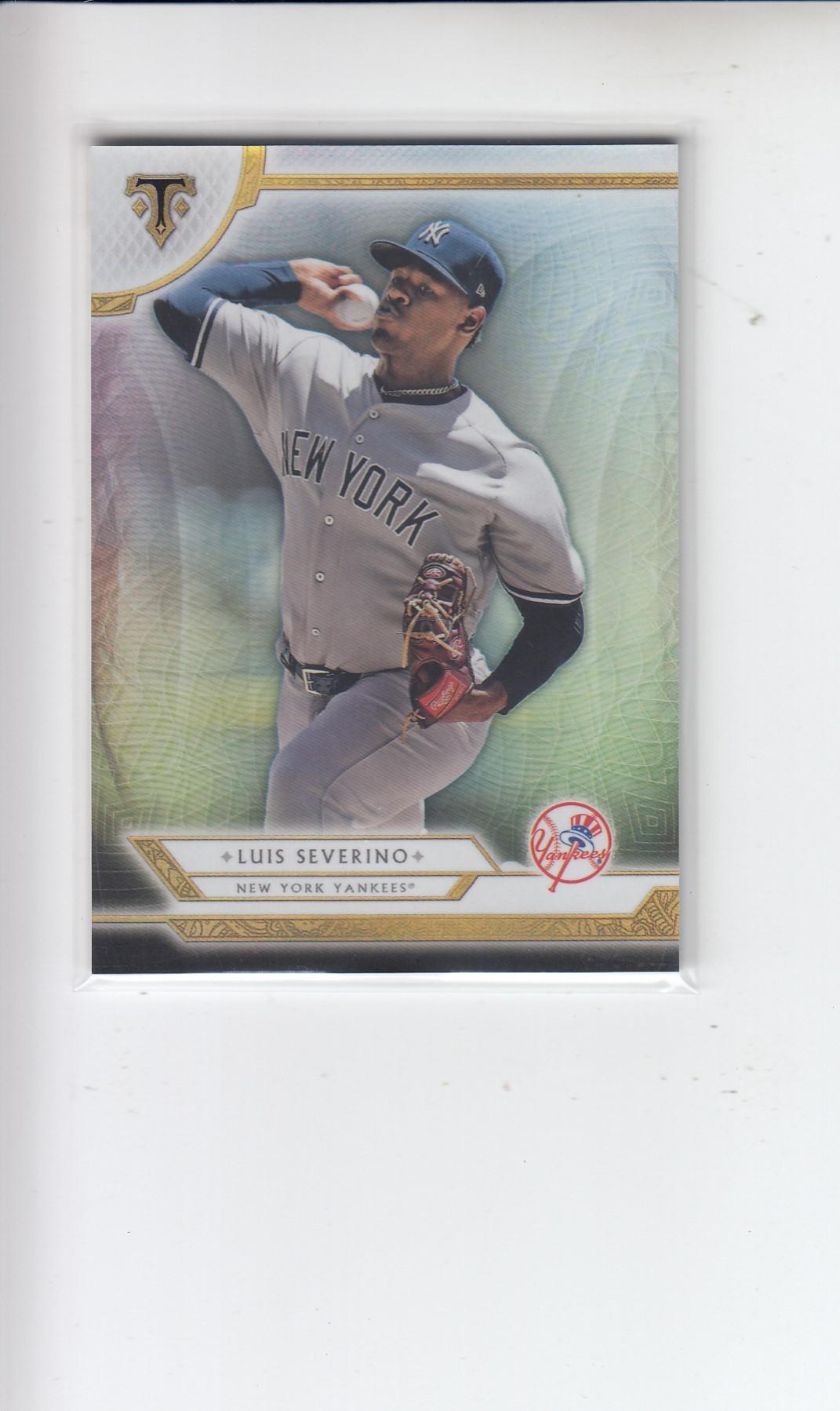 LUIS SEVERINO 2018 TOPPS TRIPLE THREADS