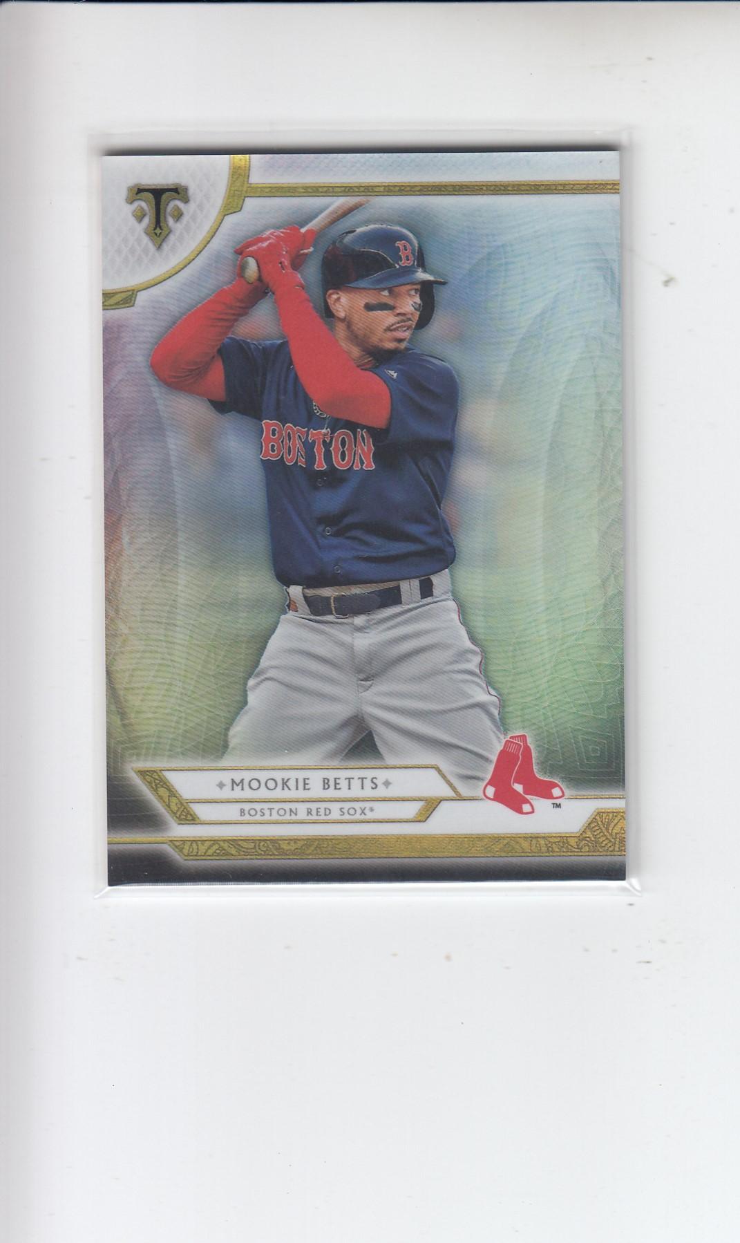 MOOKIE BETTS 2018 TOPPS TRIPLE THREADS