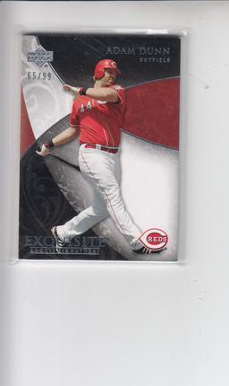 ADAM DUNN 2007 UPPER DECK EXQUISITE SILVER