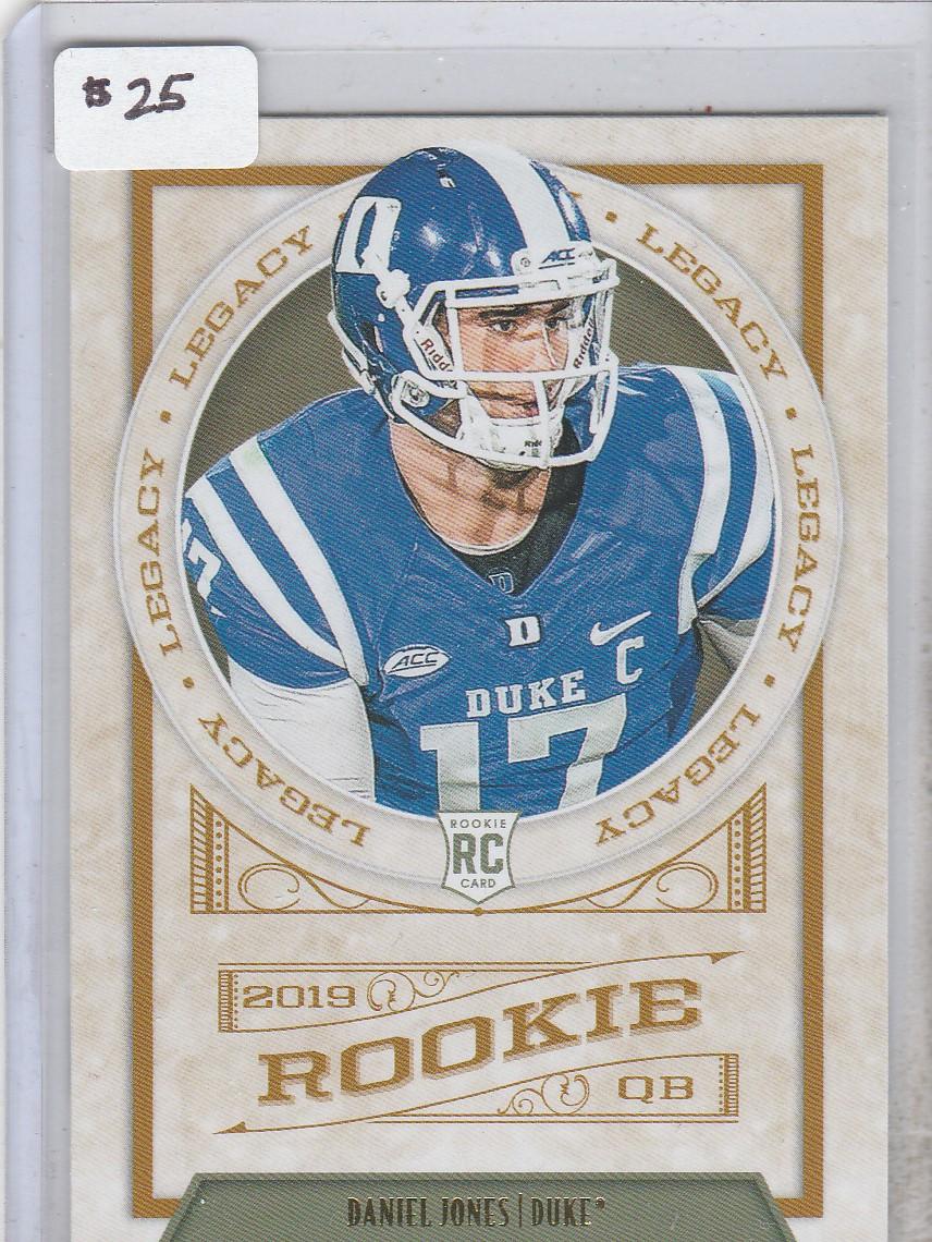 DANIEL JONES 2019 PANINI LEGACY ROOKIE CARD #151