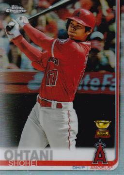 SHOHEI OHTANI 2019 TOPPS CHROME REFRACTOR CARD #1