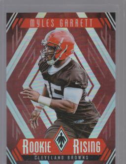 MYLES GARRETT 2017 PANINI PHOENIX ROOKIE RISING CARD #RR-1