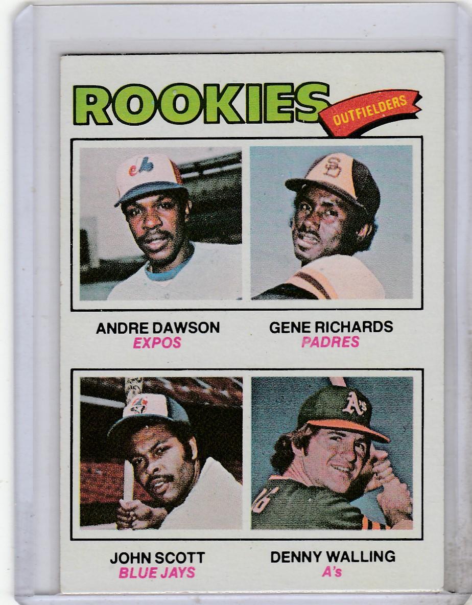 ANDRE DAWSON 1977 TOPPS ROOKIE CARD #473