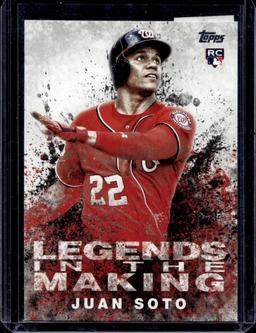 JUAN SOTO 2018 TOPPS LEGENDS IN THE MAKING ROOKIE CARD