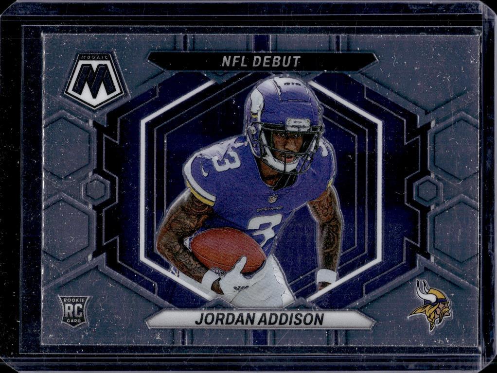 JORDAN ADDISON 2023 PANINI MOSAIC ROOKIE CARD