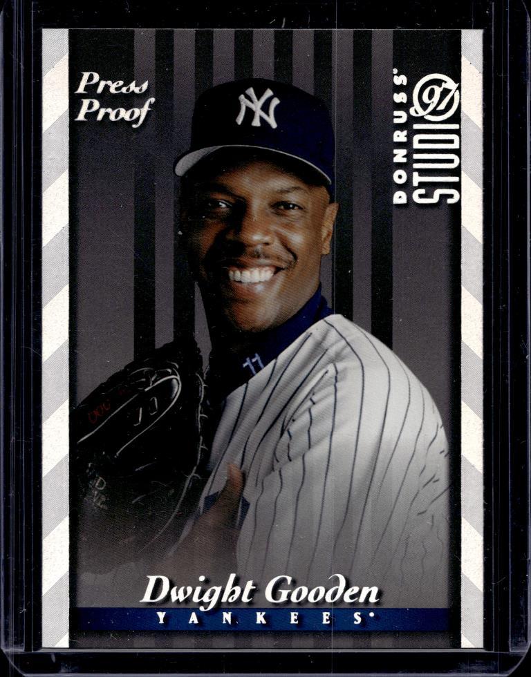 DWIGHT GOODEN 1997 DONRUSS STUDIO SILVER PRESS PROOF SP