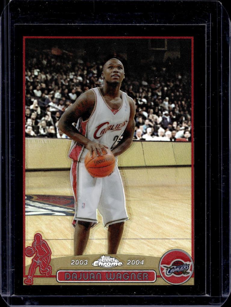 DAJUAN WAGNER 2003-04 TOPPS CHROME BLACK REFRACTOR SP