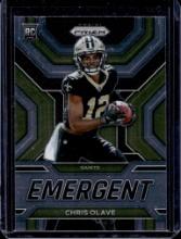 CHRIS OLAVE 2022 PANINI PRIZM EMERGENT ROOKIE CARD