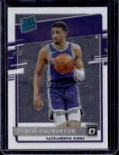 TYRESE HALIBURTON 2020-21 PANINI OPTIC ROOKIE CARD