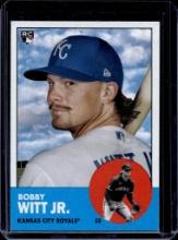 BOBBY WITT JR 2022 TOPPS HERITAGE ROOKIE CARD